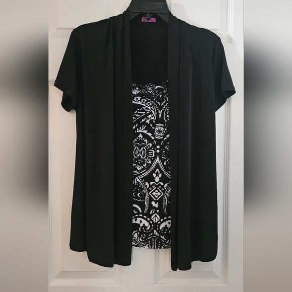 Agenda Two-In-One Blouse - Picture 1 of 4